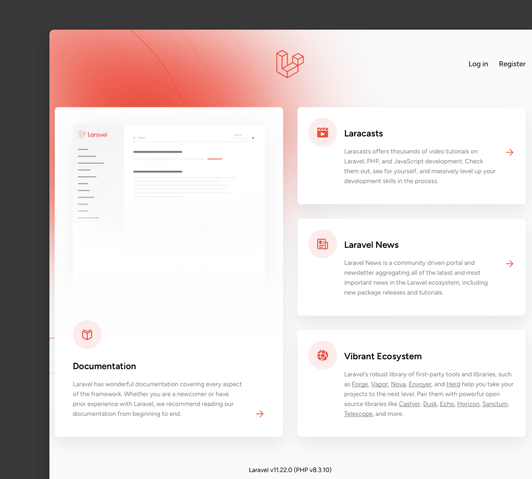 laravel landing